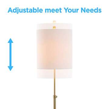 JONATHAN Y Crosby 66" Adjustable LED Floor Lamp - Modern Design