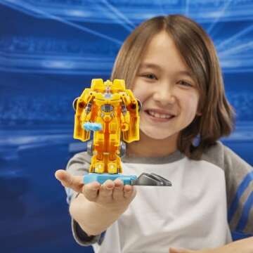 Transformers One Robot Battlers Bumblebee (B-127) 4.5-Inch Robot Action Figure, Interactive Toys for Boys and Girls Ages 6 and Up