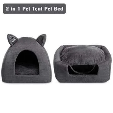 Self-Warming Cat Tent Bed for Kittens and Small Dogs