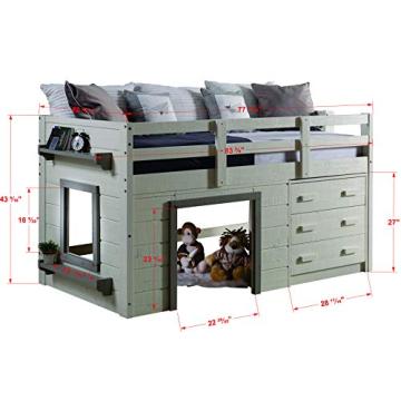 Donco Kids Twin Low Loft Bed - Stylish & Functional