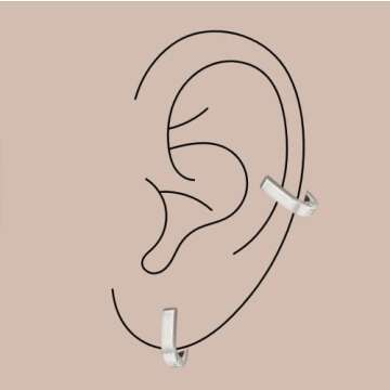 Tini Lux Titanium Mini Trendsetter Hoops for Sensitive Ears