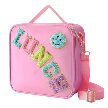 Cute Insulated Lunch Bag for School Travel and Picnics