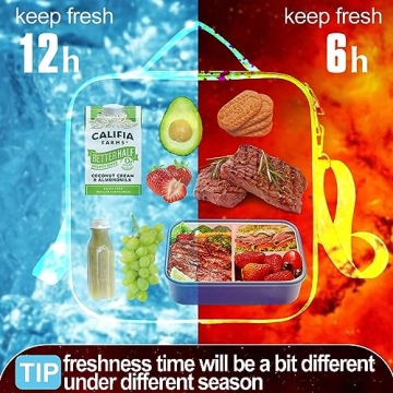 Cute Insulated Lunch Bag for School Travel and Picnics