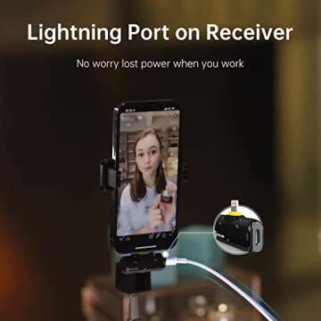 Hollyland Lark C1 Wireless Lavalier Microphone for iPhone 14/13/12, Plug and Play, MFi Certified Lapel Mic with Charging Case, 650ft Transmission, Ultral Compact, for Vlogging, YouTube-Black