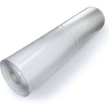 Heavy Duty 10 Mil Plastic Poly Sheeting Roll - 20' X 100', Clear & Durable