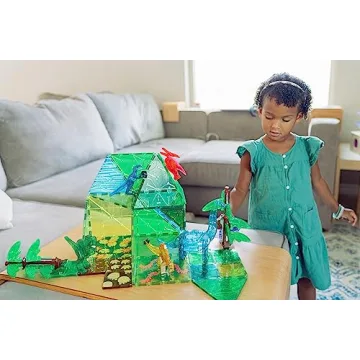 MAGNA-TILES Dino World XL 50-Piece Magnetic Set for Kids