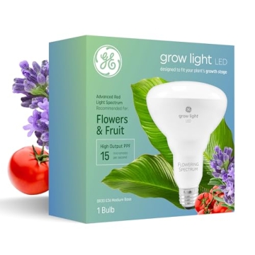 GE Indoor Grow Light Bulb - 25,000 Hours Lifespan and More