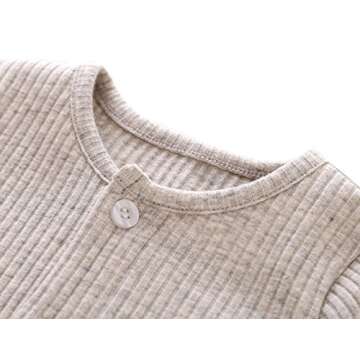 Comfortable Striped Cotton Romper for Infants