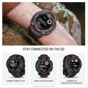 Garmin Instinct® 3 GPS Smartwatch, Rugged & Solar Powered