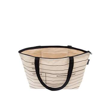 Out of Print Library Card Market Tote Bag