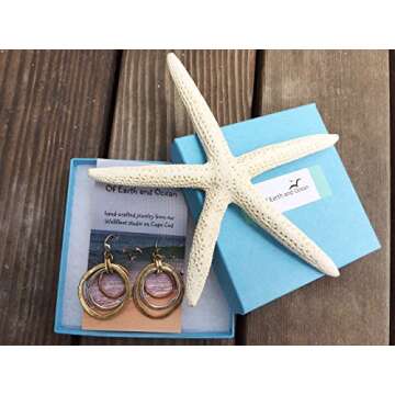 Handmade Sunrise Tricolor Dangle Earrings - Burnished Circles, Copper, Brass and Silverplated