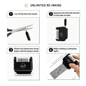 Miseyo Roller Stamp for Privacy Protection - 3Pack Set