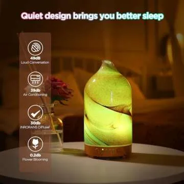 Hand Blown Glass Essential Oil Diffuser for Home Relaxation