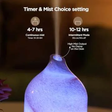 Hand Blown Glass Essential Oil Diffuser for Home Relaxation
