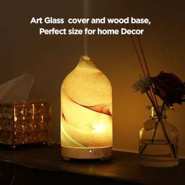 Hand Blown Glass Essential Oil Diffuser for Home Relaxation