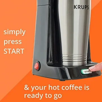 Krups Simply Brew Stainless Steel Coffee Maker with Tumbler