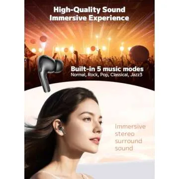 Szwdo Wireless Earbuds - ANC, Touch Control, 48H Playtime