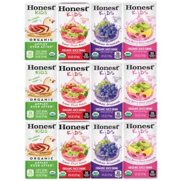 Honest Kids Juice Boxes, Pack of 20 with Bay Area Marketplace Napkins