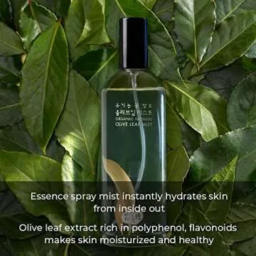 Whamisa Organic Flowers Olive Leaf Facial Mist for Hydration