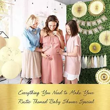 YARA Gender Neutral Baby Shower Decorations for Boy & Girl | Burlap Welcome Baby Banner | Woodland R...