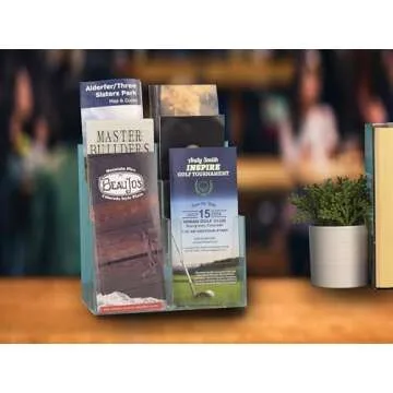 Dazzling Displays 3 Tier Acrylic Stand for Pamphlets