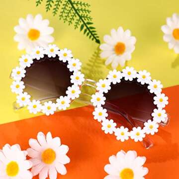 Shop Retro Daisy Sunglasses for Stylish Women – 3 Pack!