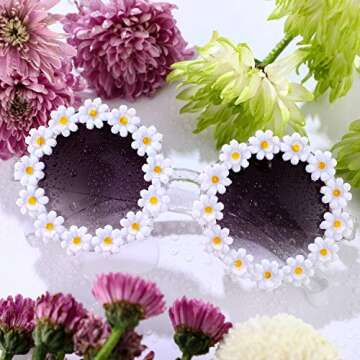 Shop Retro Daisy Sunglasses for Stylish Women – 3 Pack!