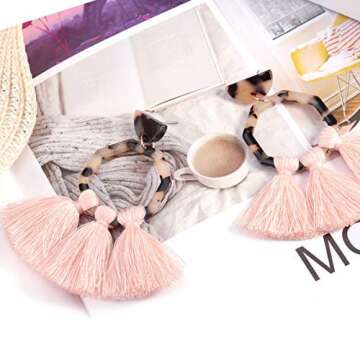 Trendy Hoop Tassel Earrings for Women