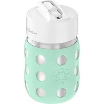 Lifefactory 8-Ounce Vacuum Insulated Wide-Neck Bottle