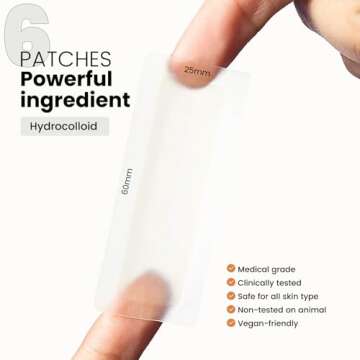 ROSELYNBOUTIQUE Large Hydrocolloid Pimple Patches - Acne Clearing Essentials for Radiant Skin