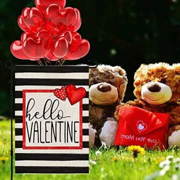 Valentine's Day Garden Flag - Durable and Charming Decor