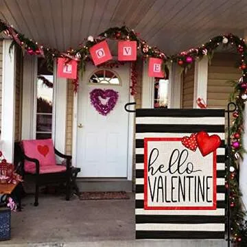 Valentine's Day Garden Flag - Durable and Charming Decor