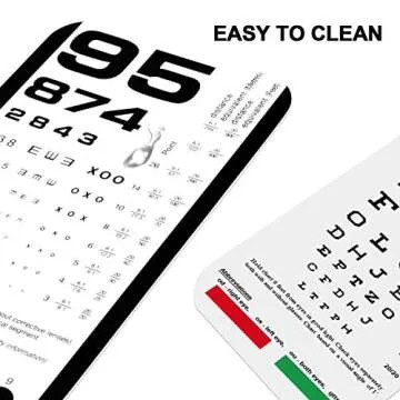 Pocket Eye Chart for Convenient Vision Testing Anywhere