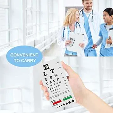 Pocket Eye Chart for Convenient Vision Testing Anywhere