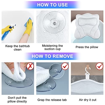 GiftInTheBox Bath Pillow - 5D Luxury Spa Experience