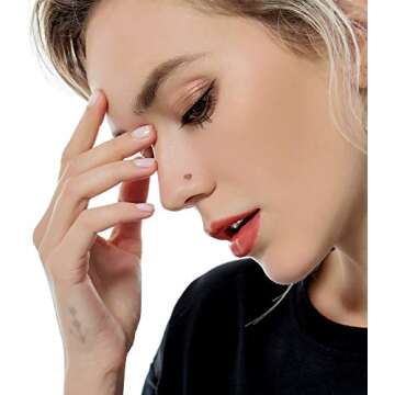 Tornito 20G Nose Ring Jewelry Set - 20 Assorted Designs, Stainless Steel