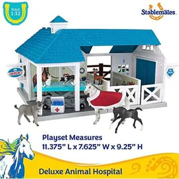 Breyer Stablemates Deluxe Animal Hospital 10-Piece Set