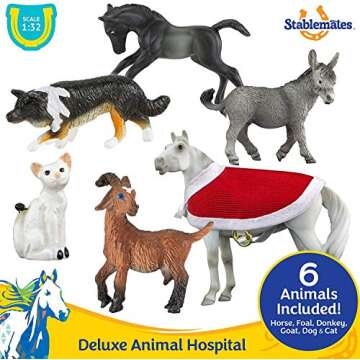 Breyer Stablemates Deluxe Animal Hospital 10-Piece Set