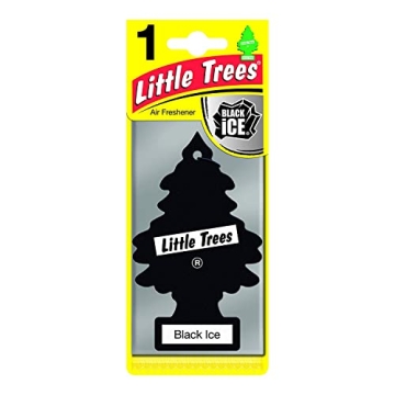 Little Trees Black Ice Air Freshener 24 Pack for Freshness