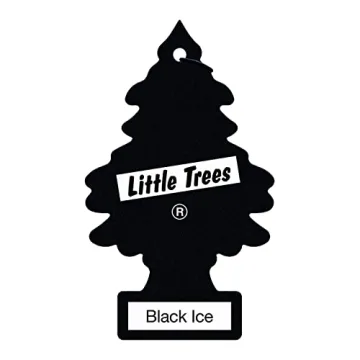 Little Trees Black Ice Air Freshener 24 Pack for Freshness