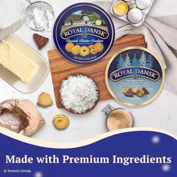 Royal Dansk Holiday Cookie 4 Pack for Gifts and Gatherings