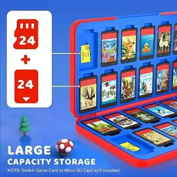 CYKOARMOR Switch Game Case for Nintendo Switch with 24 Game Card & Micro SD Slots