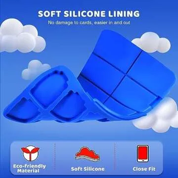 CYKOARMOR Switch Game Holder Case with 24 Slots Compact Red Blue