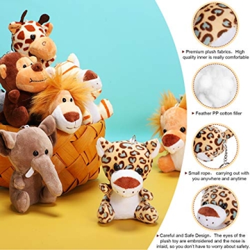 Sumind 12pc Mini Stuffed Forest Animals for Kids
