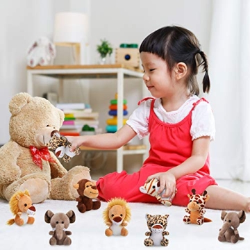 Sumind 12pc Mini Stuffed Forest Animals for Kids