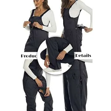 Yousify Womens Snow Bibs Insulated Waterproof Ski Bibs Overalls Winter Outdoor Snow Pants