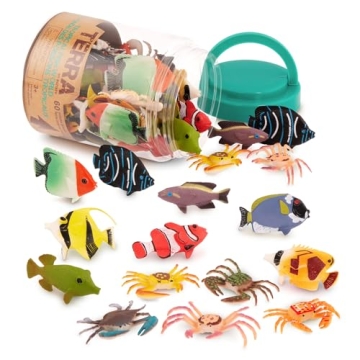 Affordable 60 Piece Tropical Sea Animals Set for Kids