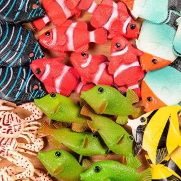 Affordable 60 Piece Tropical Sea Animals Set for Kids