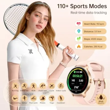 Stylish 1.27" AMOLED Smart Watch for Women with Health Tracking