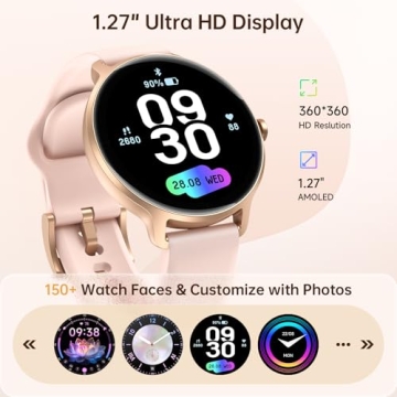 Stylish 1.27" AMOLED Smart Watch for Women with Health Tracking